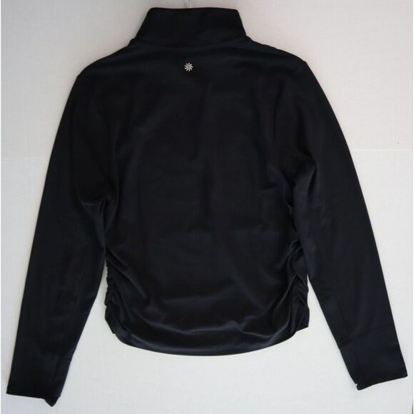 Athleta 88373-00 Women's Sz XL Black Transcend Half Zip Long Sleeve Top - Picture 13 of 13